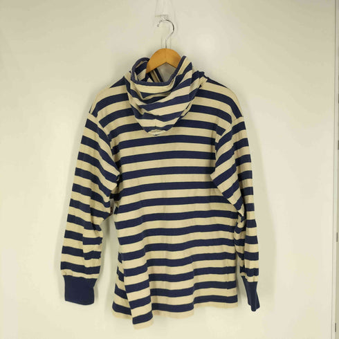 バーバリアン BARBARIAN ボーダー プルオーバーパーカー メンズ import:L